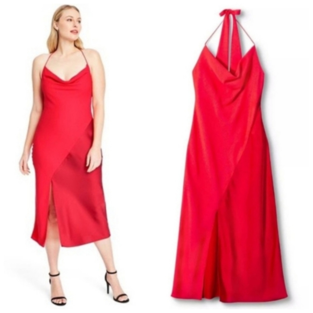 Cushnie x Target Red Strapless Slip Dress - Picture 5 of 14